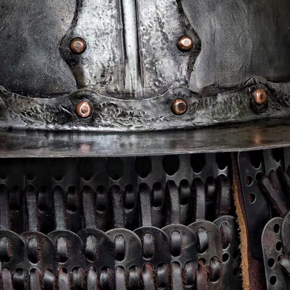 Mongolian-Style Disc-Brim Cold-Forged Iron Helmet