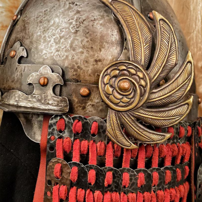 Ming Dynasty Style Four-Panel Cold-Forged & Hand-Chased Phoenix-Wing Helmet