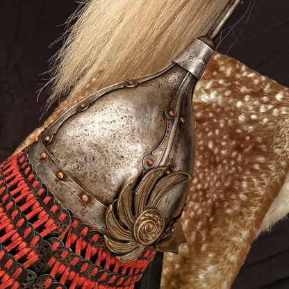 Ming Dynasty Style Four-Panel Cold-Forged & Hand-Chased Phoenix-Wing Helmet
