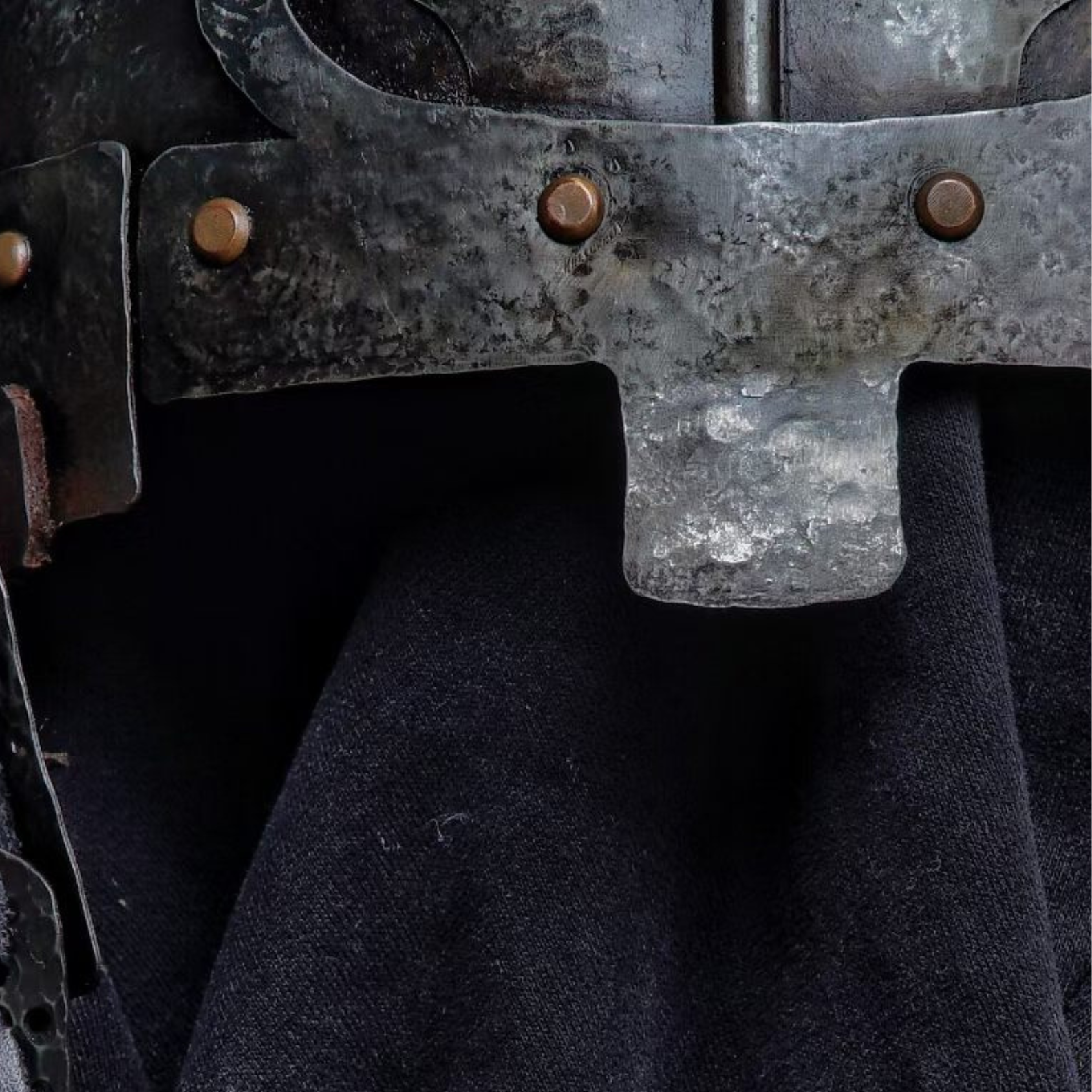 Khitan Style Flame-Motif Four-Panel Cold-Forged Helmet