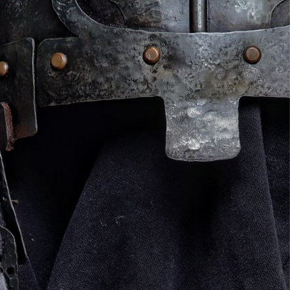 Khitan Style Flame-Motif Four-Panel Cold-Forged Helmet