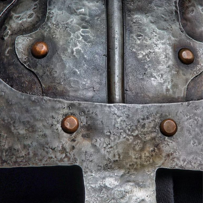 Khitan Style Flame-Motif Four-Panel Cold-Forged Helmet