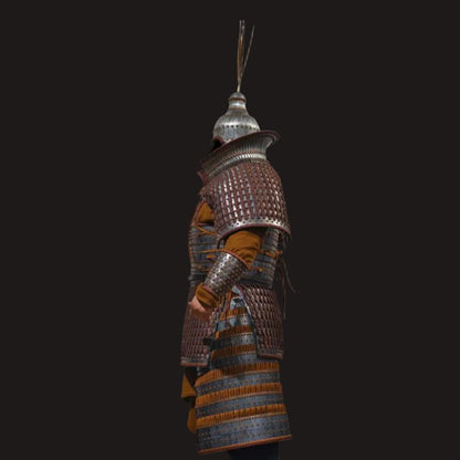 Wei, Jin, Northern and Southern Dynasties Style Large Basin-Collar Iron Lamellar Armor Set