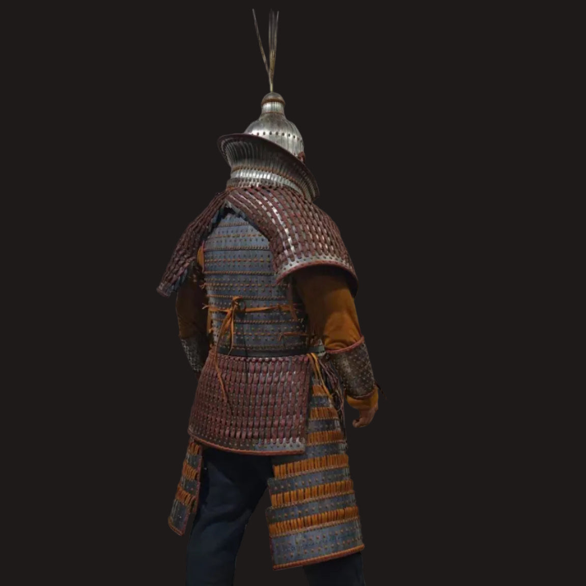 Wei, Jin, Northern and Southern Dynasties Style Large Basin-Collar Iron Lamellar Armor Set
