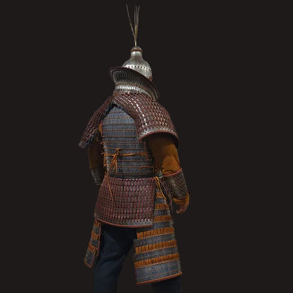 Wei, Jin, Northern and Southern Dynasties Style Large Basin-Collar Iron Lamellar Armor Set