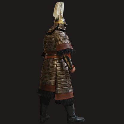 Mongol Empire Style Broad-Plate Iron Lamellar Armor Set 