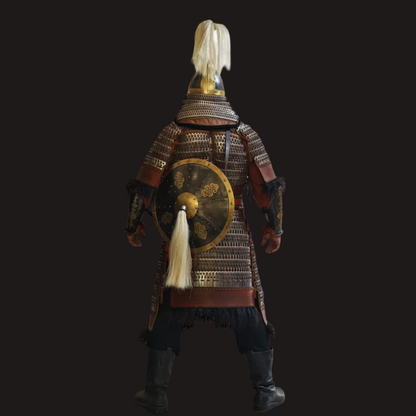 Mongol Empire Style Broad-Plate Iron Lamellar Armor Set 