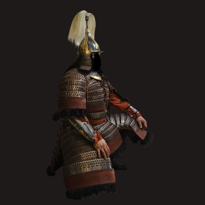 Mongol Empire Style Broad-Plate Iron Lamellar Armor Set 