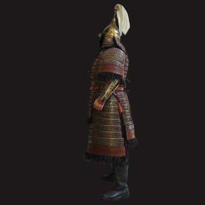 Mongol Empire Style Broad-Plate Iron Lamellar Armor Set 