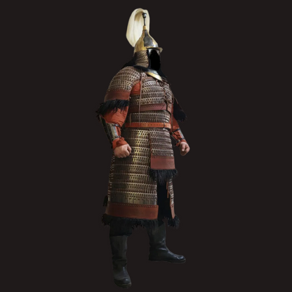 Mongol Empire Style Broad-Plate Iron Lamellar Armor Set 