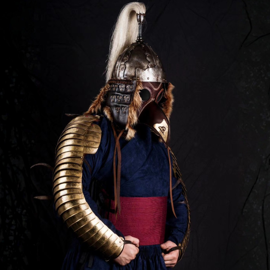 Ming Dynasty Style Brass Arm Guards (Ring Armor)