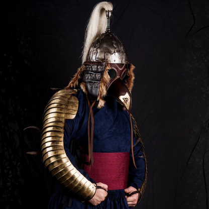 Ming Dynasty Style Brass Arm Guards (Ring Armor)