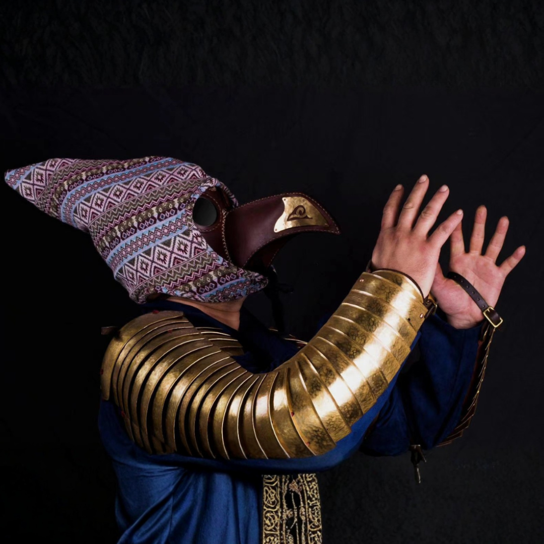 Ming Dynasty Style Brass Arm Guards (Ring Armor)