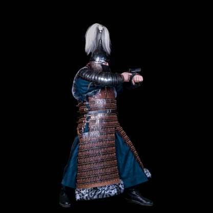 Mongolian Style Leather-Faced Iron Lamellar Armor Set