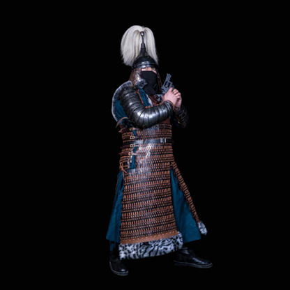 Mongolian Style Leather-Faced Iron Lamellar Armor Set